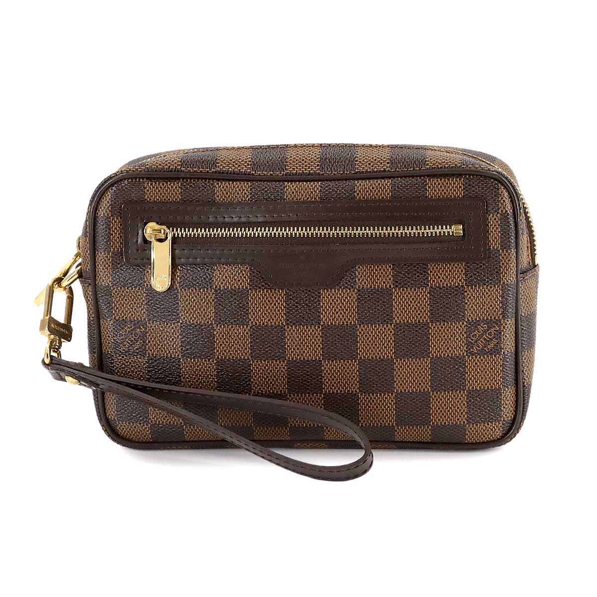 Damier Pochette Billets Macao Clutch Bag Ebene N61379