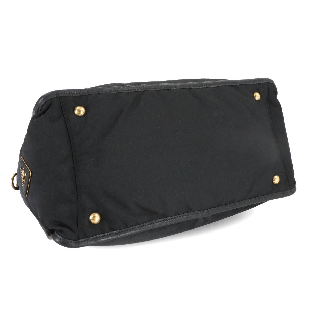 2way Tote Shoulder Bag Nylon Leather Black BL0748 Unisex Purse