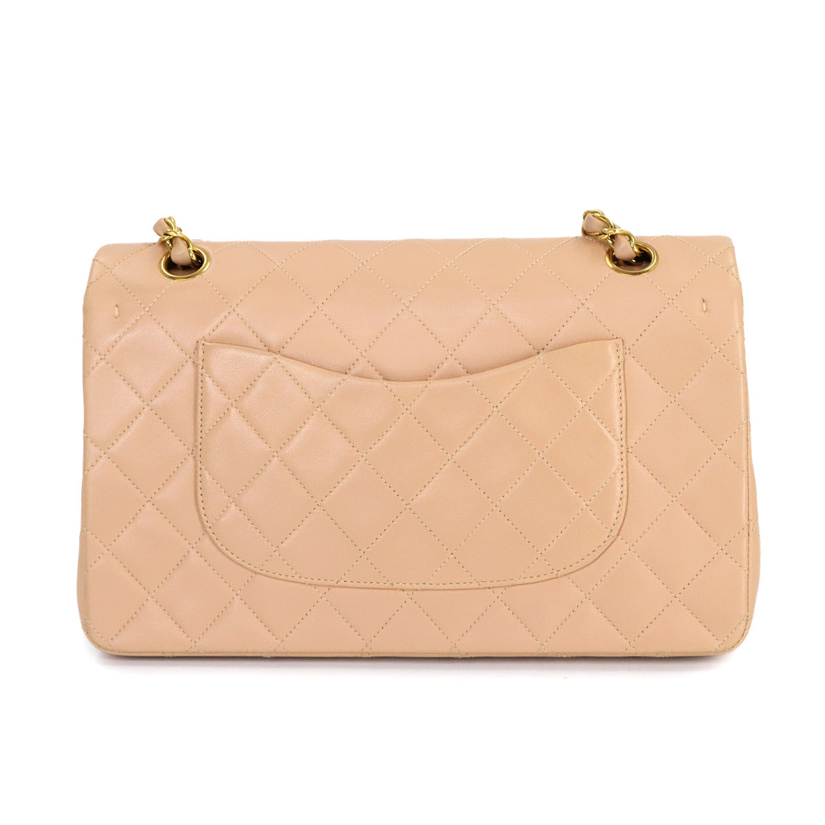 Matelasse 25 Chain Shoulder Bag Leather Beige A01112 11.12