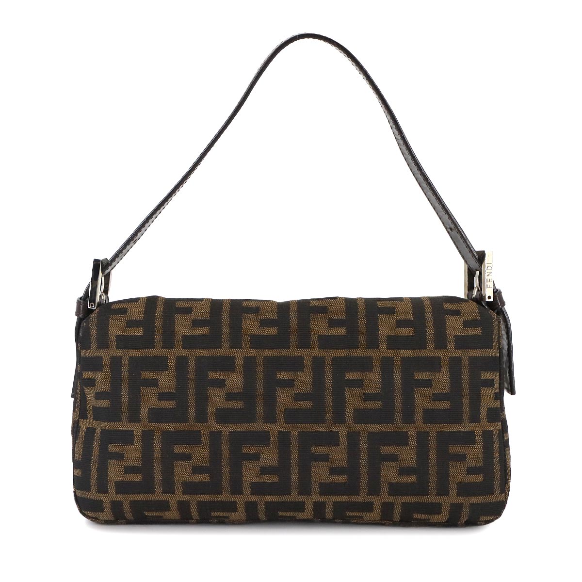 Zucca Mamma Baguette Shoulder Bag Canvas Leather Brown 26424