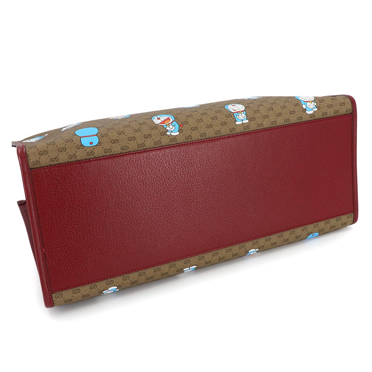 Doraemon Mini GG Supreme 2way Large Tote Bag Brown Red 653952