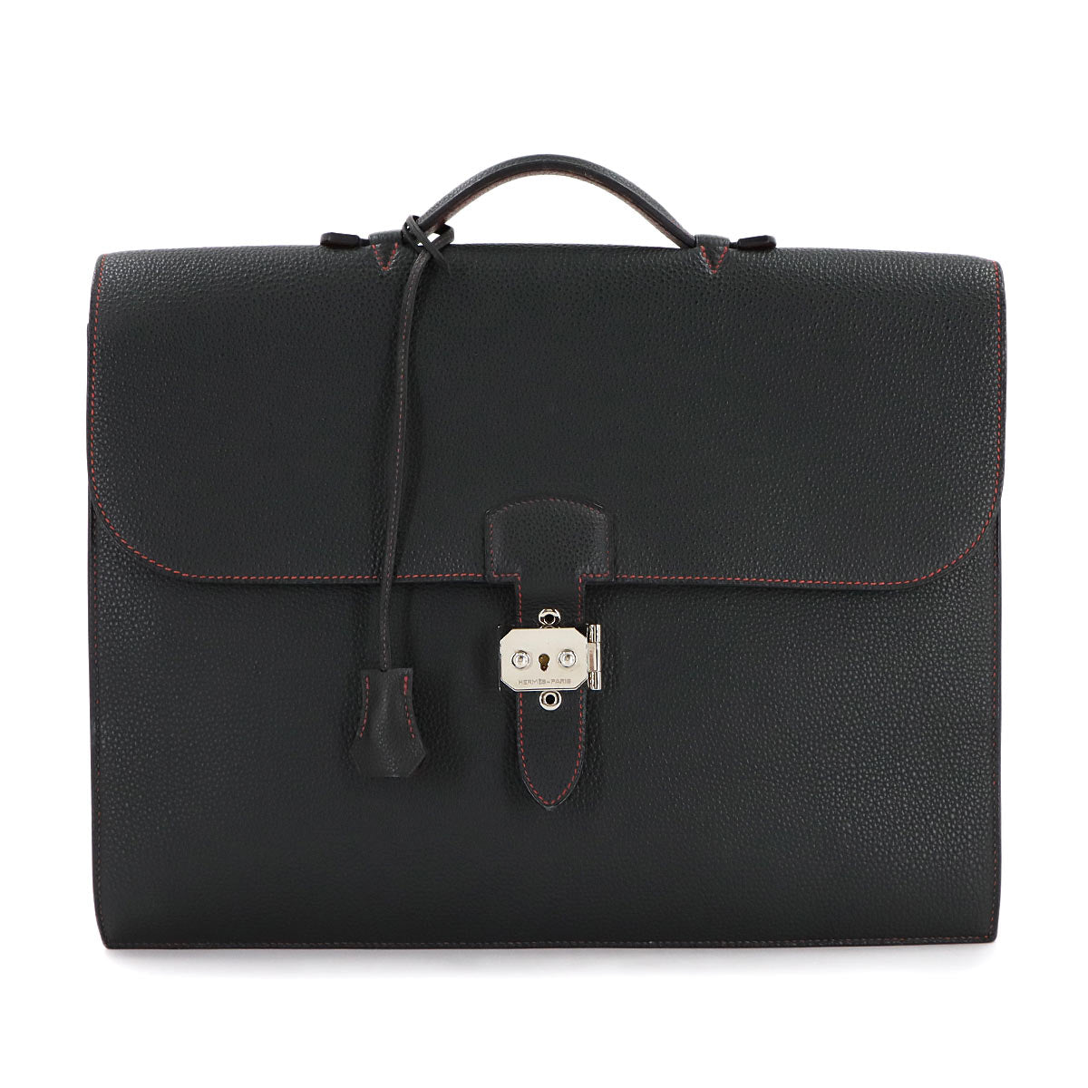 Sack A Depeche 38 Verso Briefcase Business Bag Togo Plomb