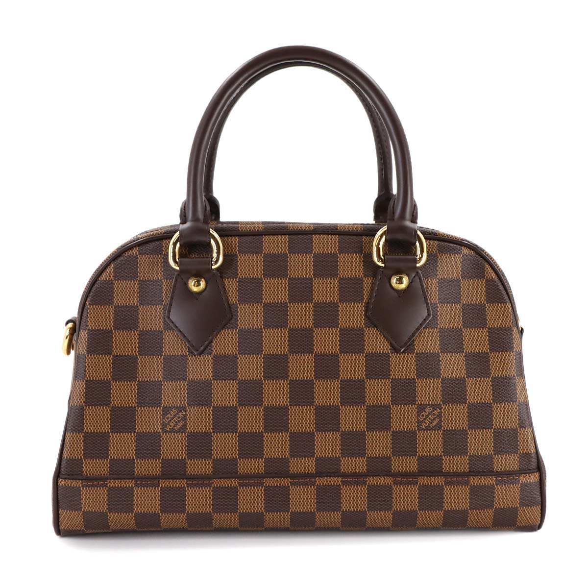 Damier Duomo Hand Bag Ebene Brown N60008 Purse