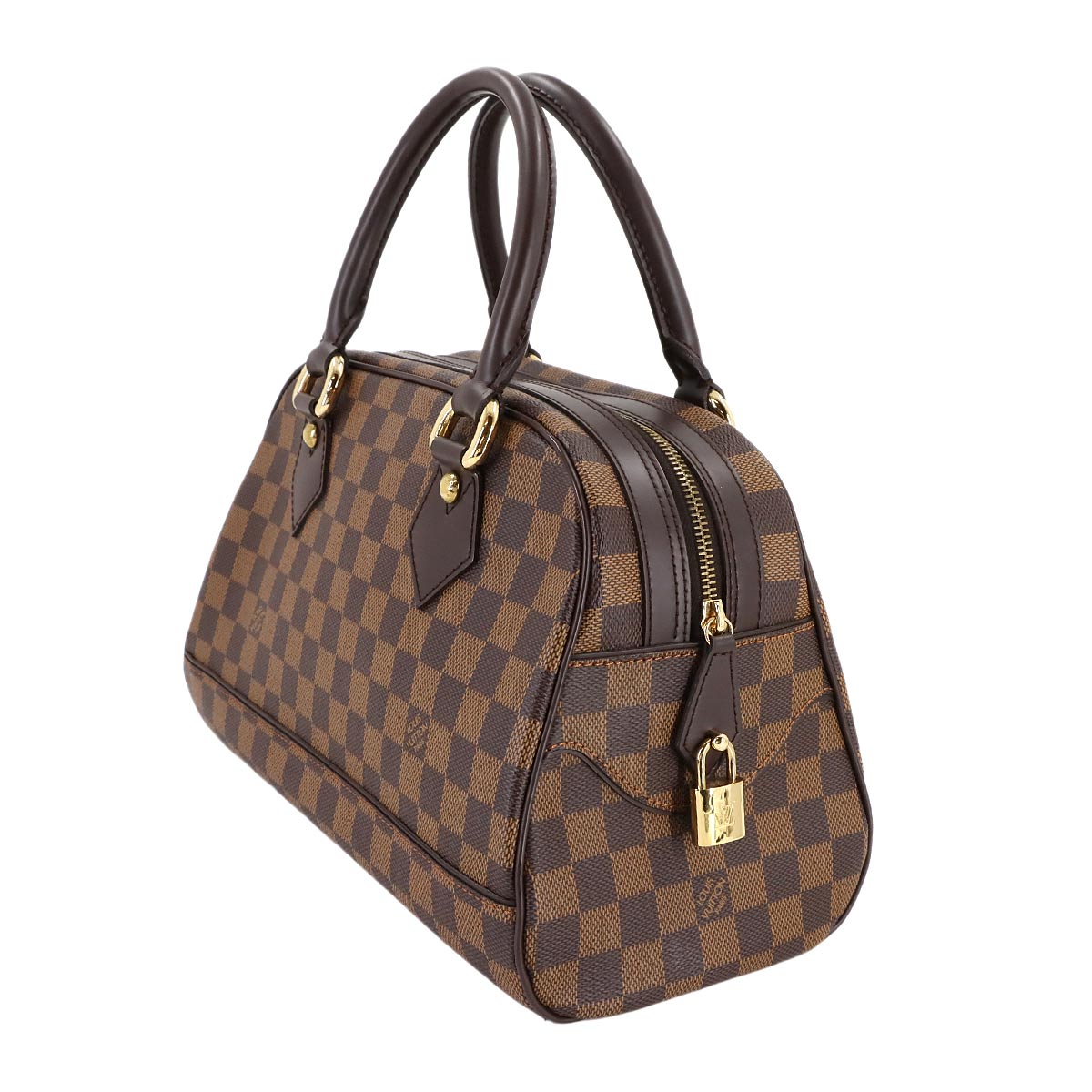 Damier Duomo Hand Bag Ebene Brown N60008 Purse