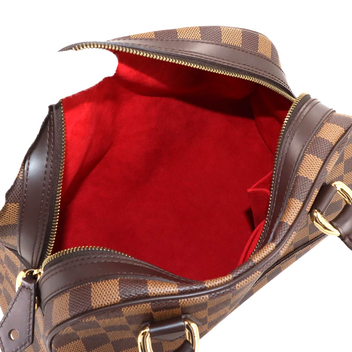 Damier Duomo Hand Bag Ebene Brown N60008 Purse