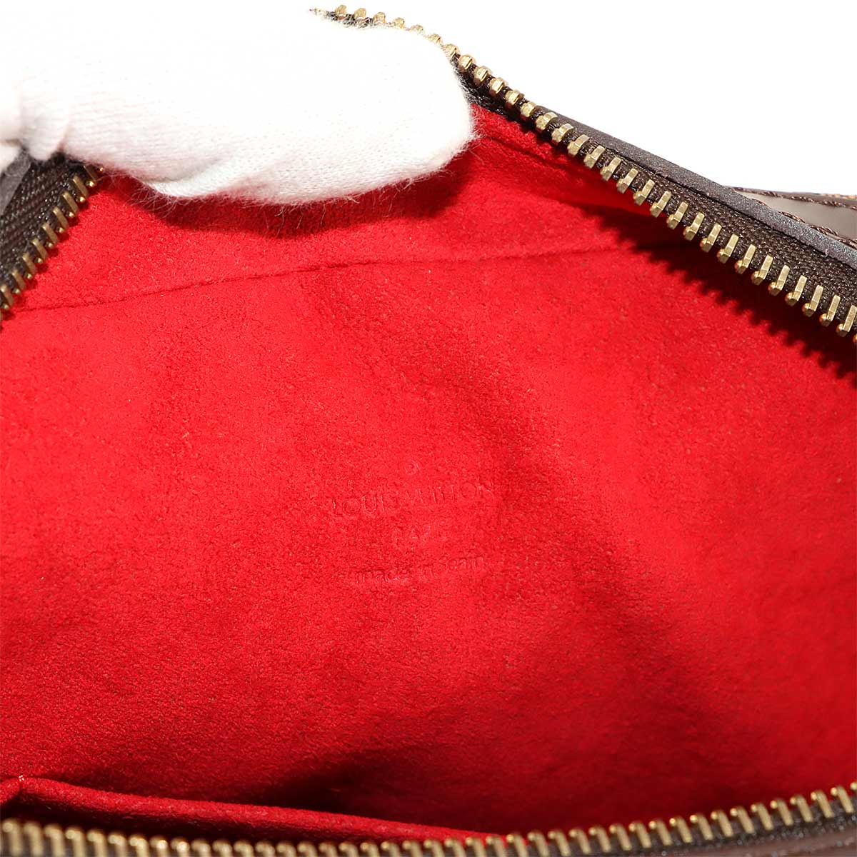 Damier Duomo Hand Bag Ebene Brown N60008 Purse