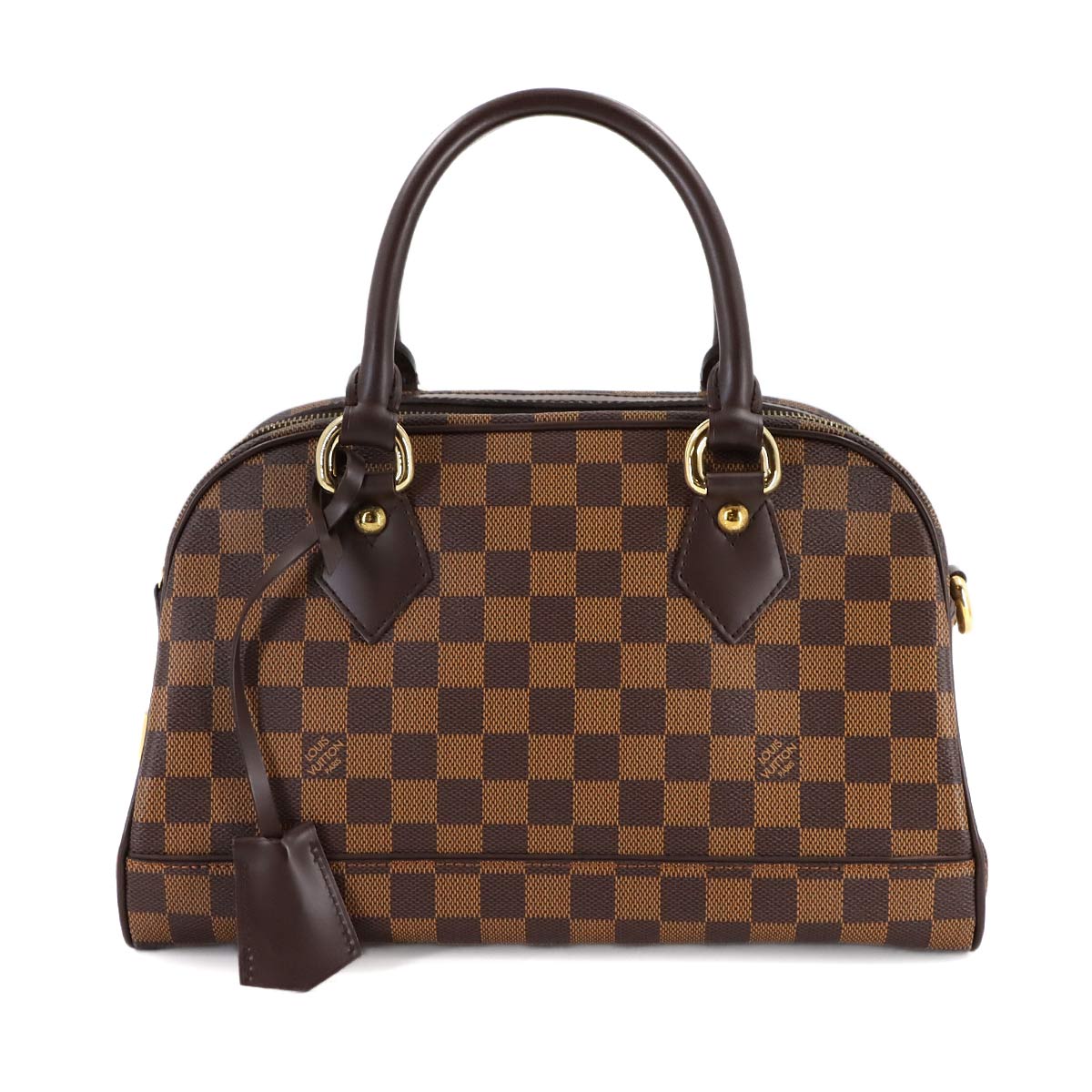 Damier Duomo Hand Bag Ebene Brown N60008 Purse