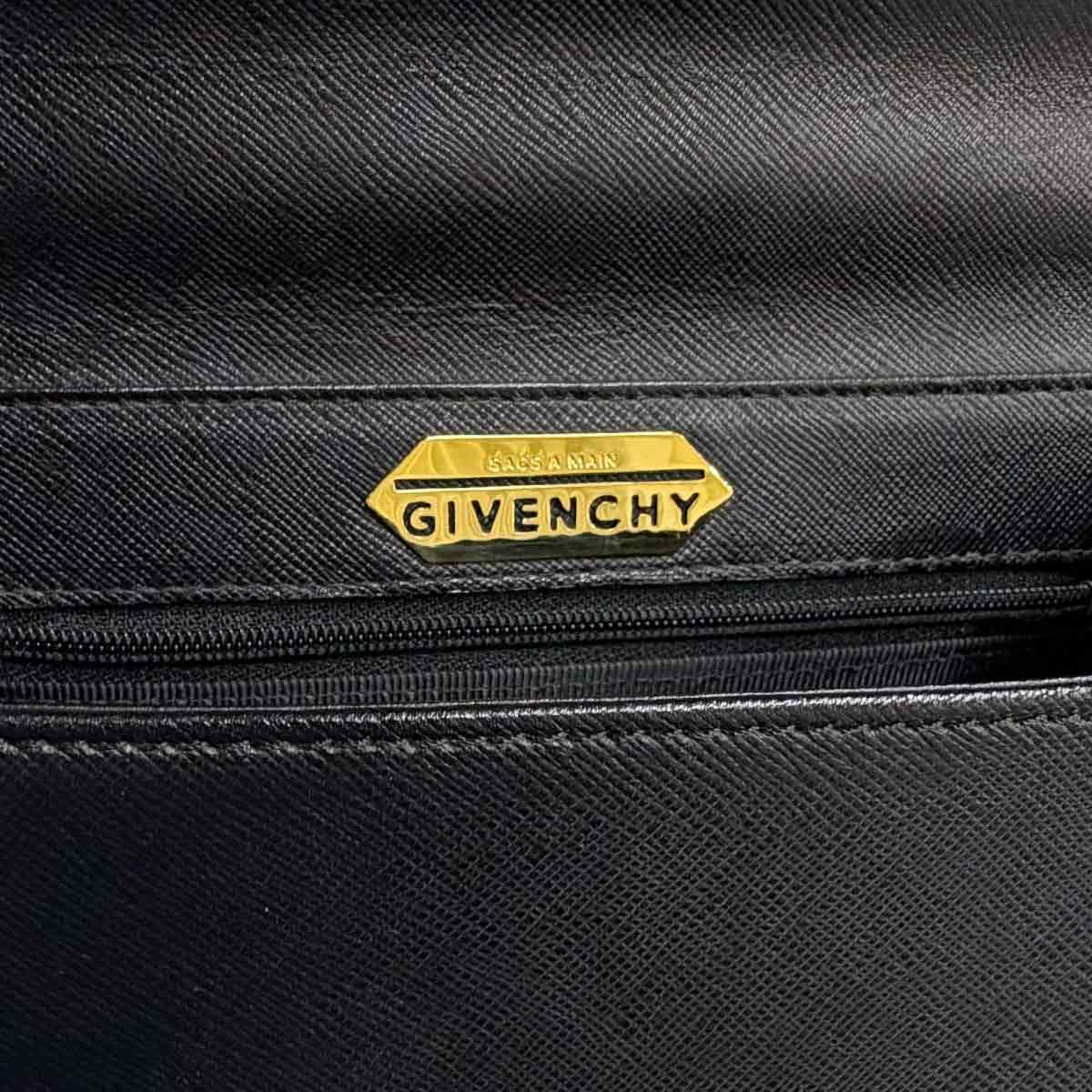 2way Hand Shoulder Bag Leather Black Purse