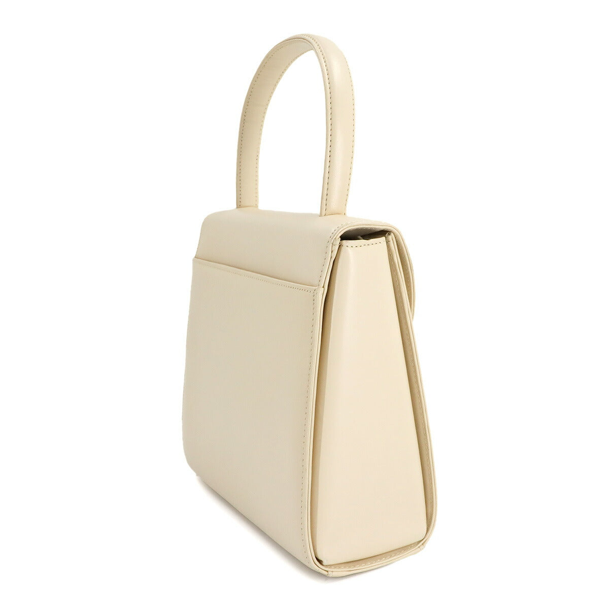 2way Hand Shoulder Bag Leather White Purse
