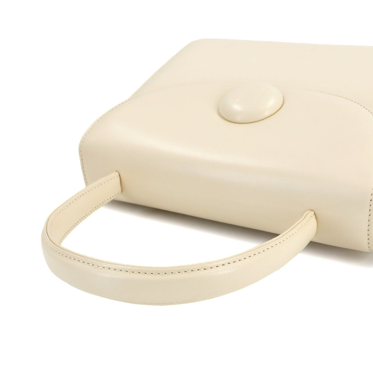 2way Hand Shoulder Bag Leather White Purse