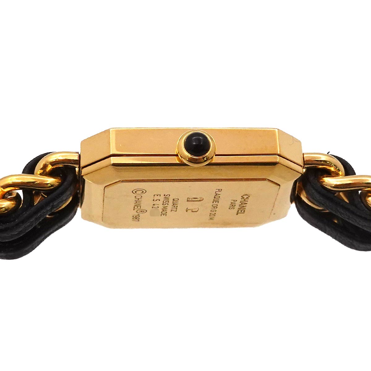 Premiere Size L H0001 Vintage Quartz Black Dial Ladies Watch