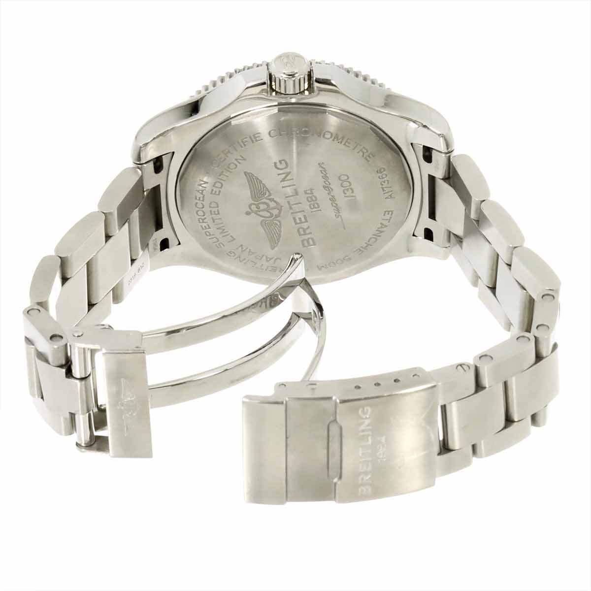 Super Ocean 42mm A17366 Date Automatic Blue Dial Mens