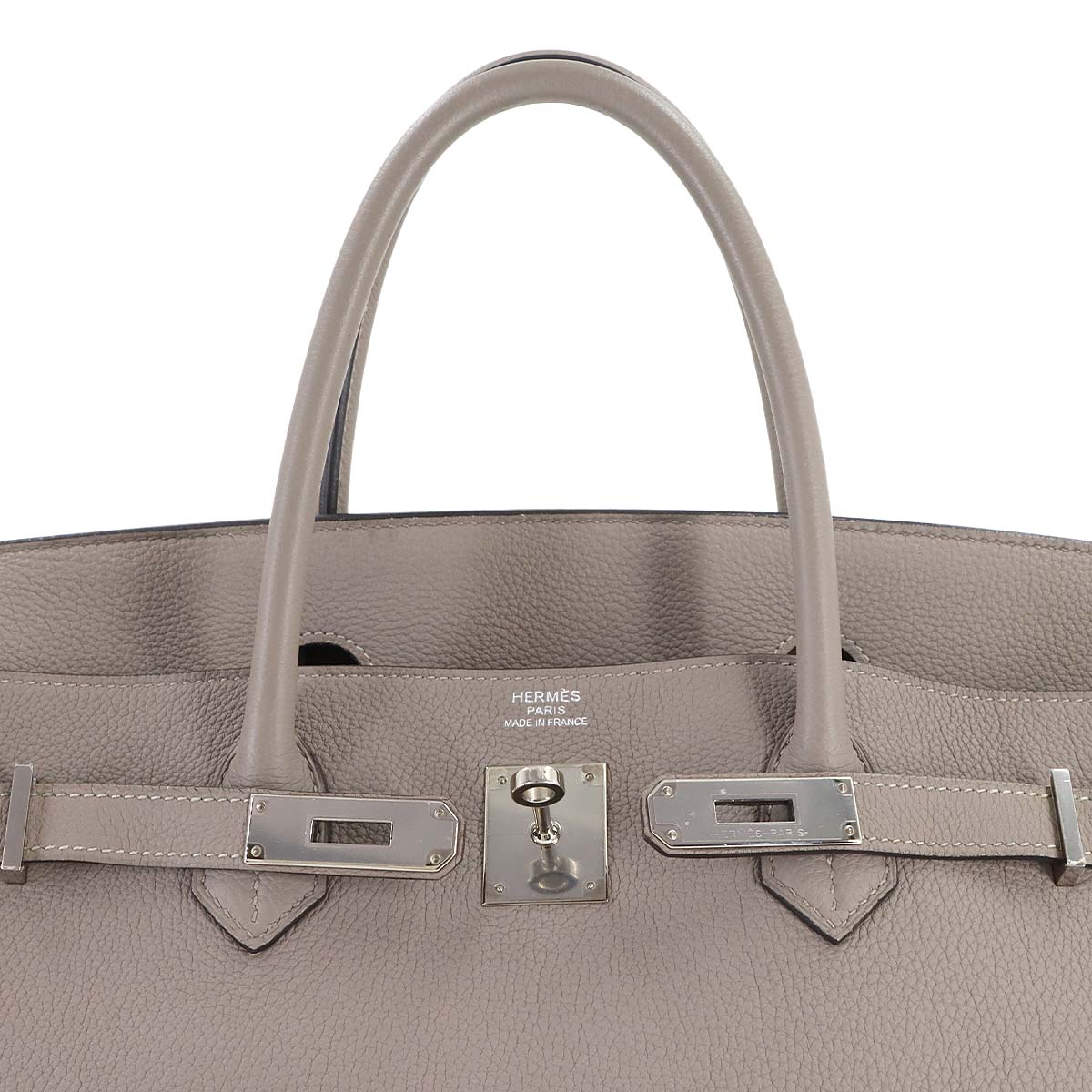 Birkin 40 Hand Bag Togo Gris Asphalte Purse