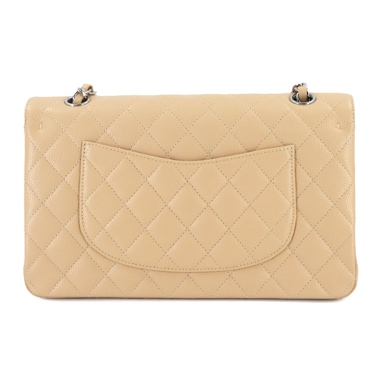 Matelasse 25 Chain Shoulder Bag Leather Beige A01112 11.12