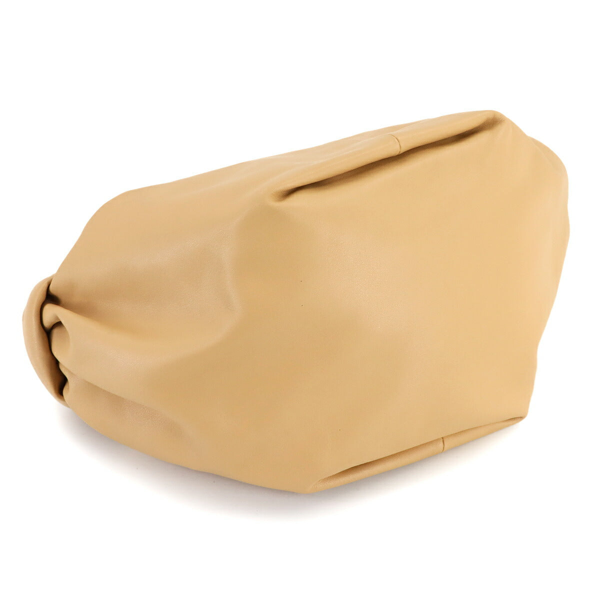 Double Knot Hand Bag Leather Beige 629635 Purse