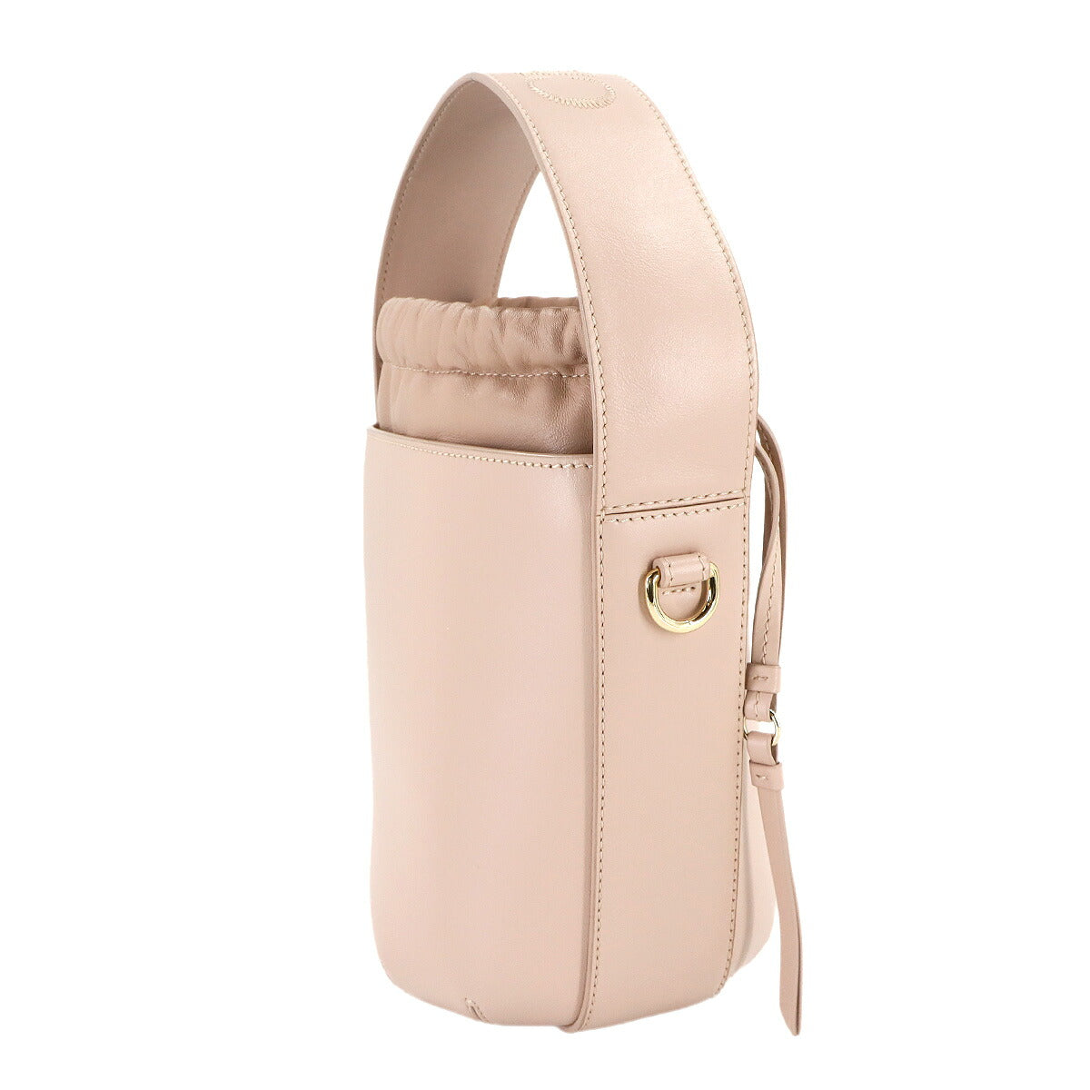 Sense Bucket Hand Shoulder Bag Leather Pink Purse