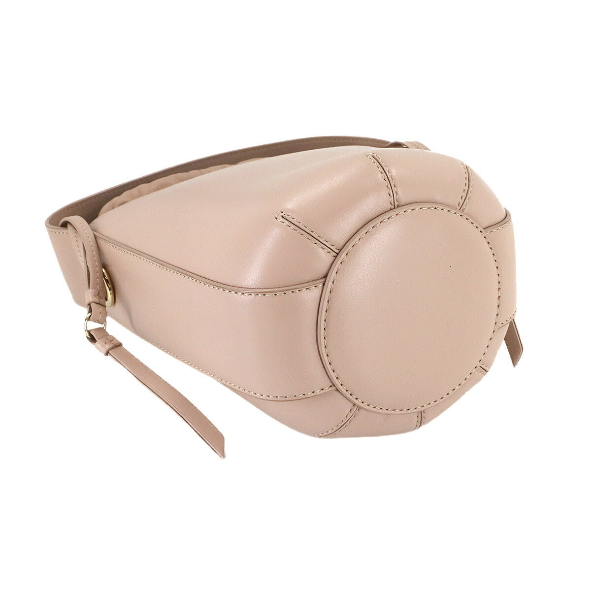 Sense Bucket Hand Shoulder Bag Leather Pink Purse