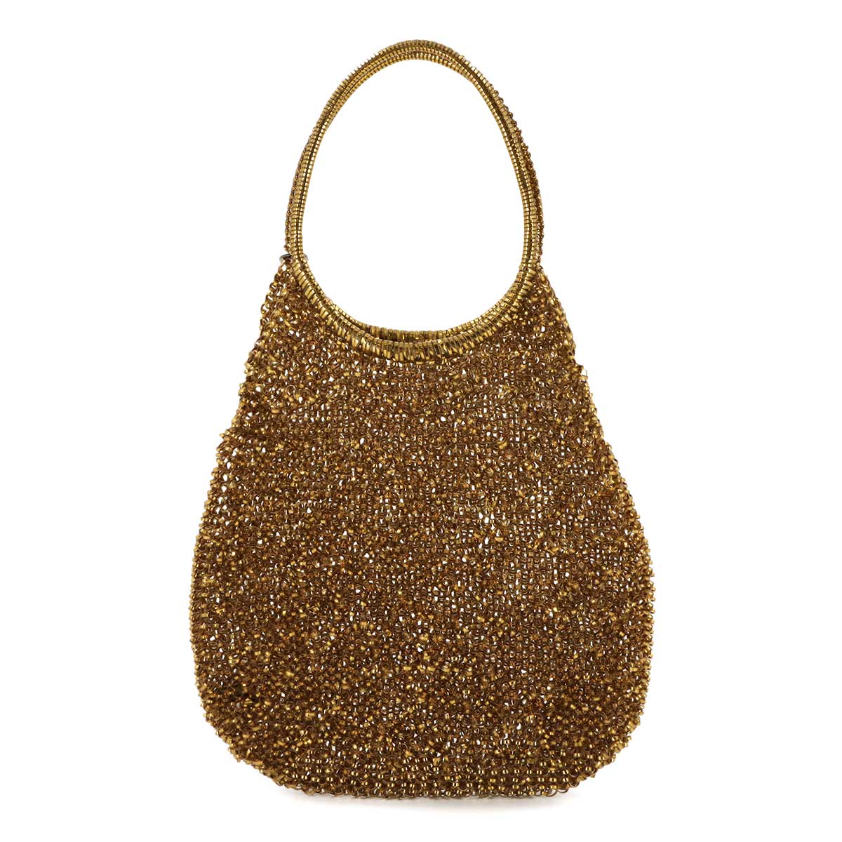 Wire Hand Bag PVC Gold Purse
