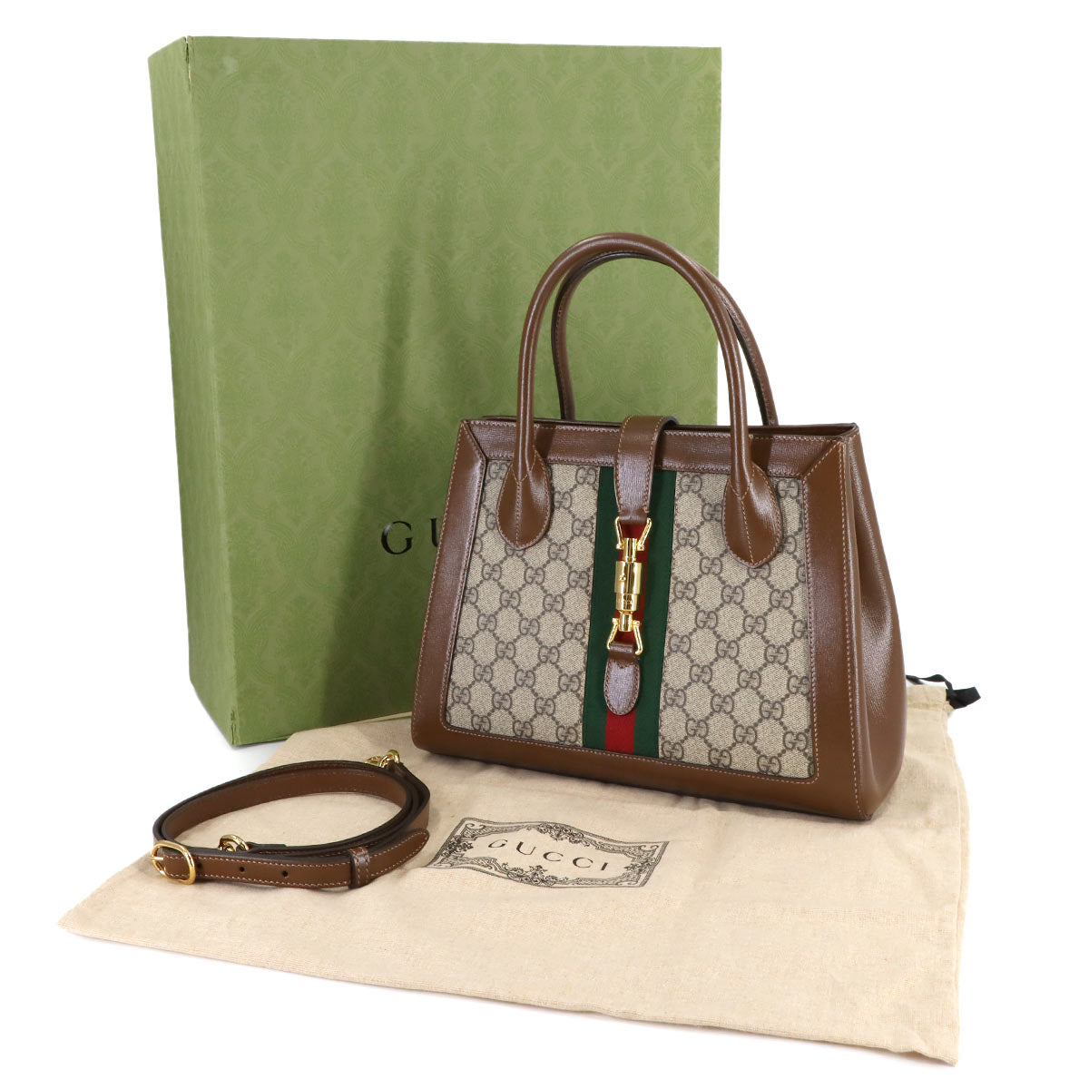 Jackie 1961 Medium Tote Shoulder Bag GG Supreme canvas 649016