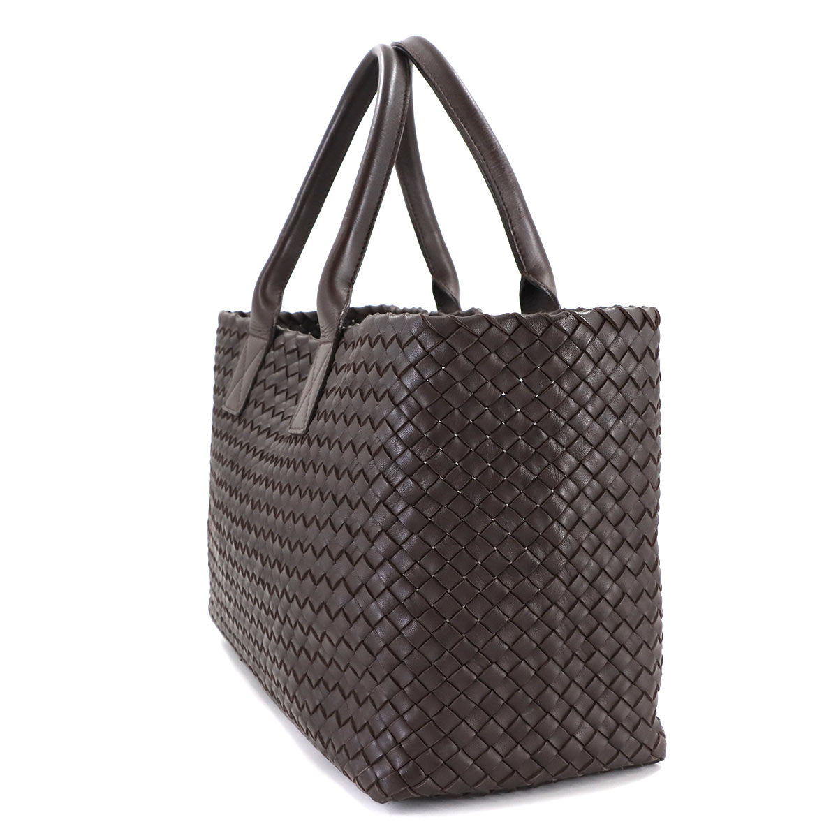Intrecciato Cabat MM Tote Bag Leather Brown 115664