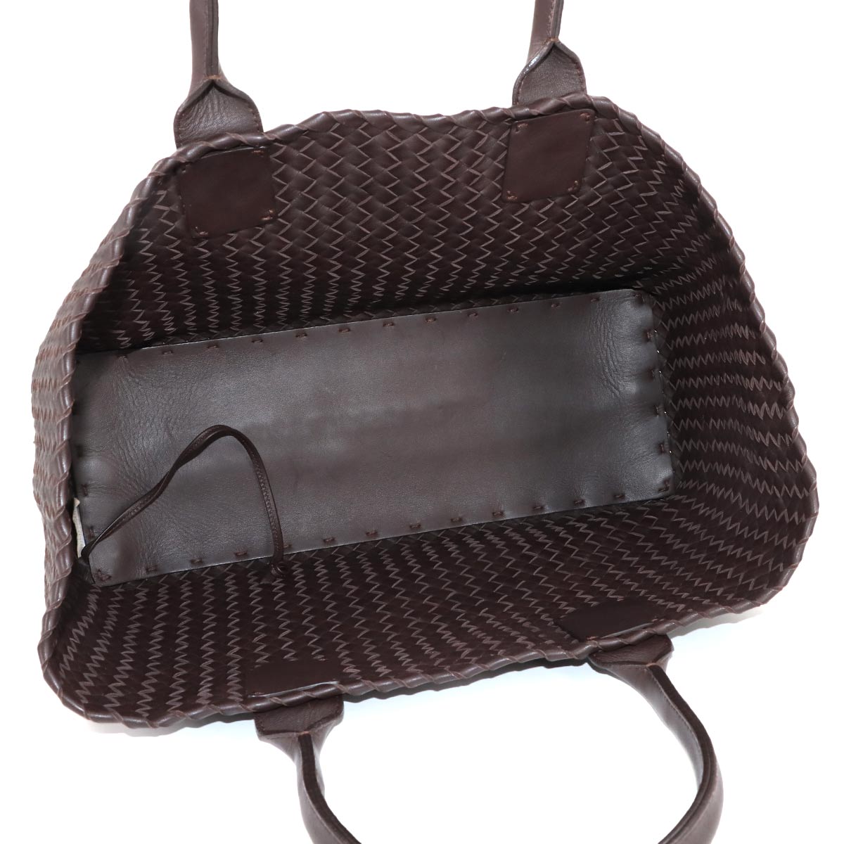 Intrecciato Cabat MM Tote Bag Leather Brown 115664