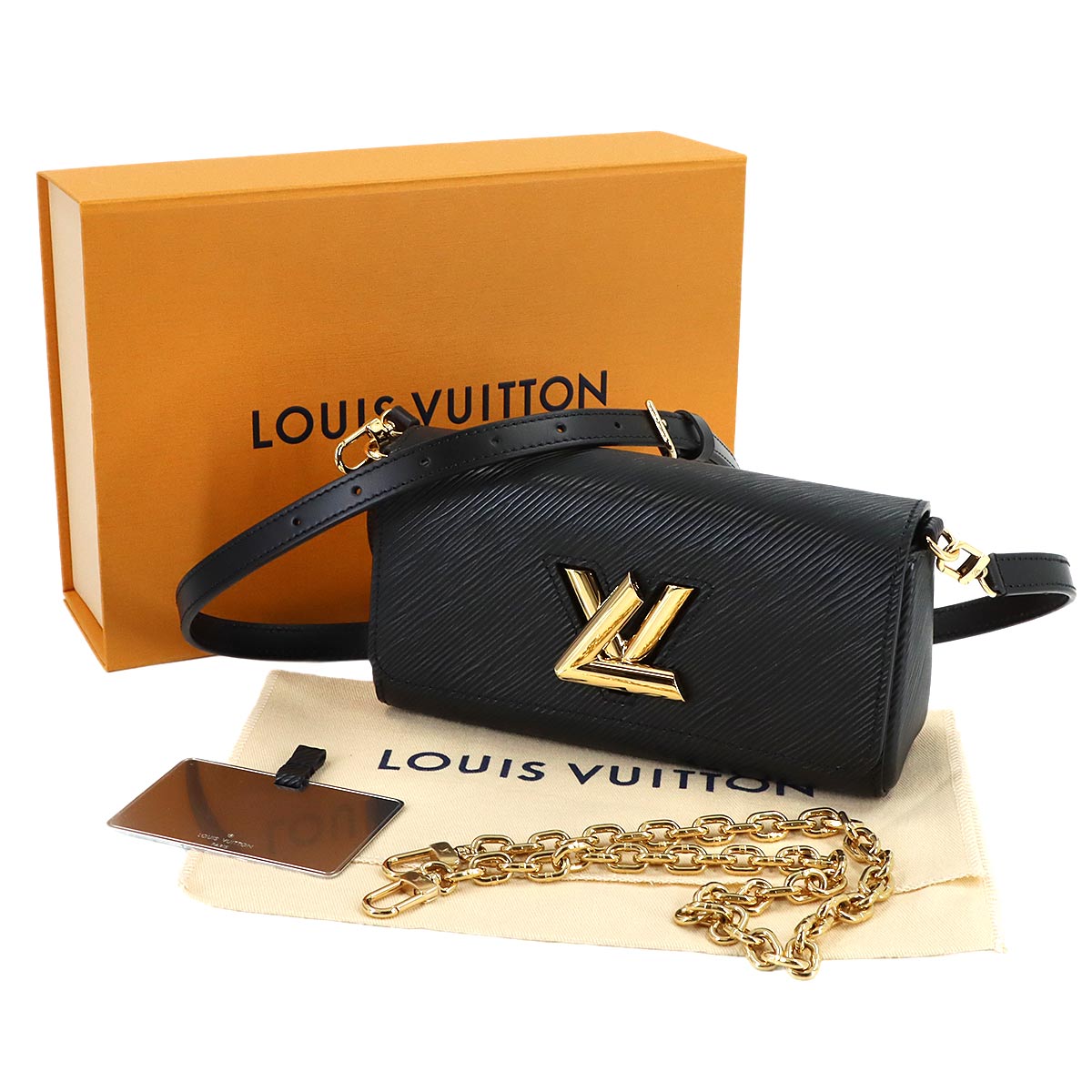 Epi Twist West Pochette Chain Shoulder Bag Leather M83077