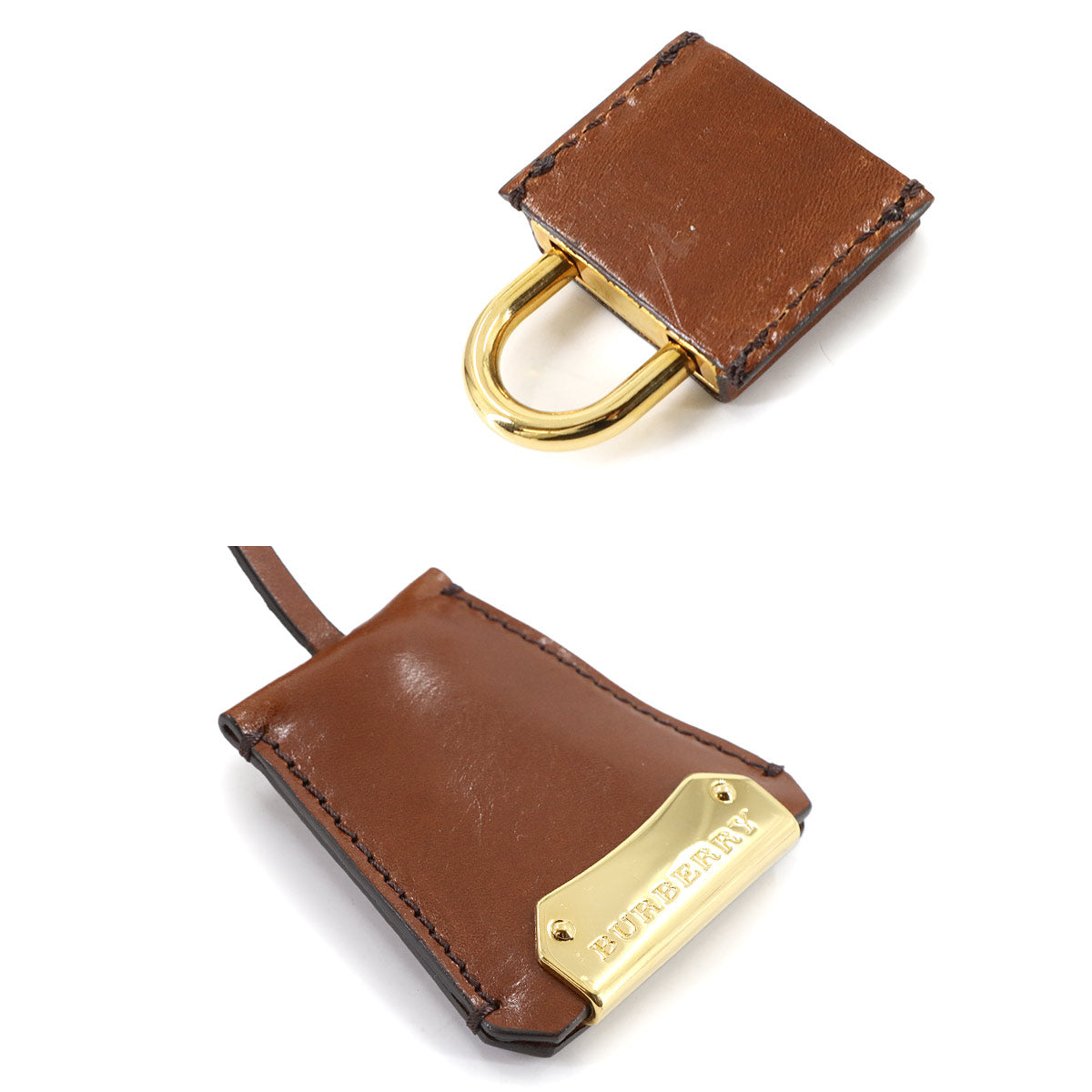 Plaid Hand Shoulder Bag Leather Brown 3887184 House Check