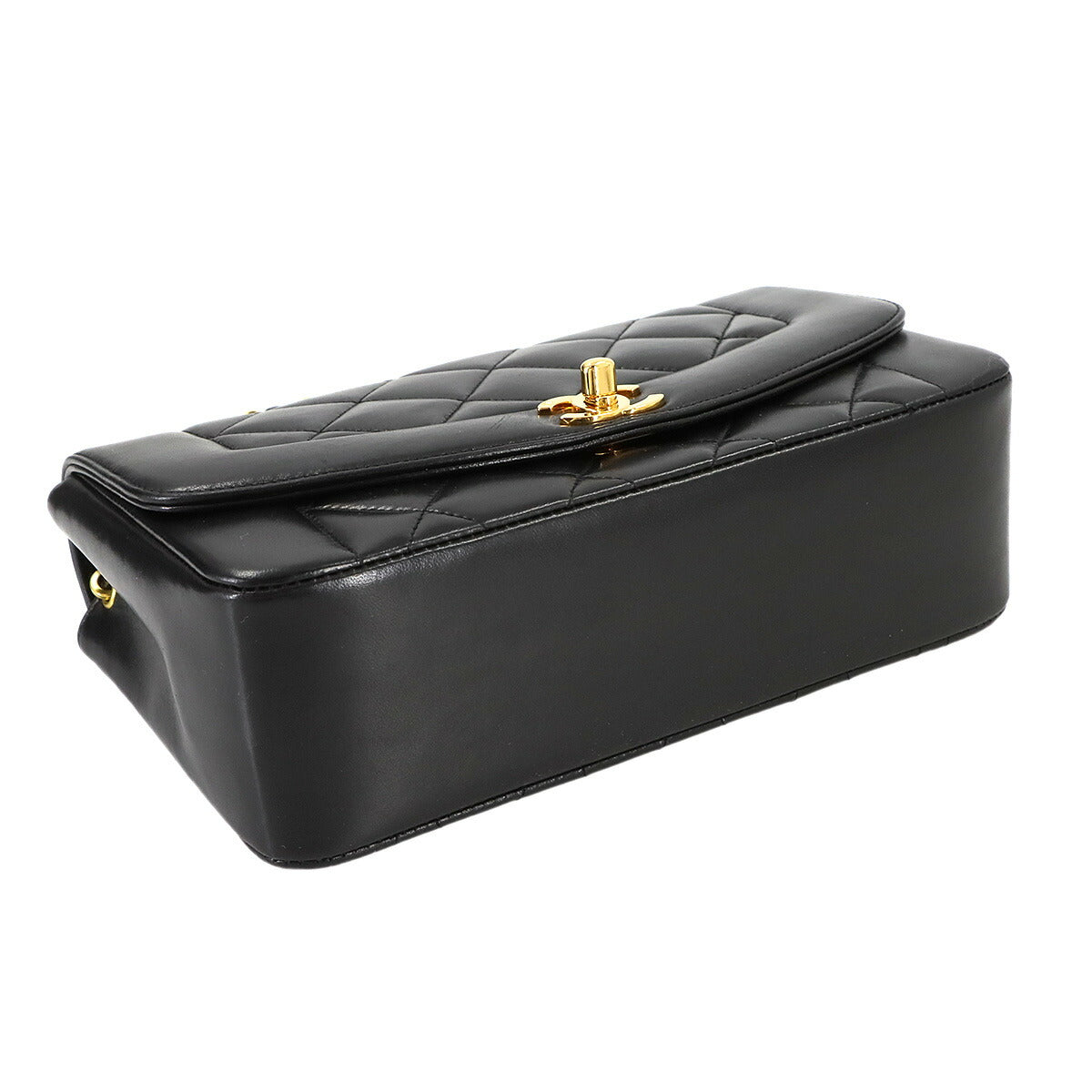 Diana Matelasse 22 Chain Shoulder Bag Leather A01164 Vintage