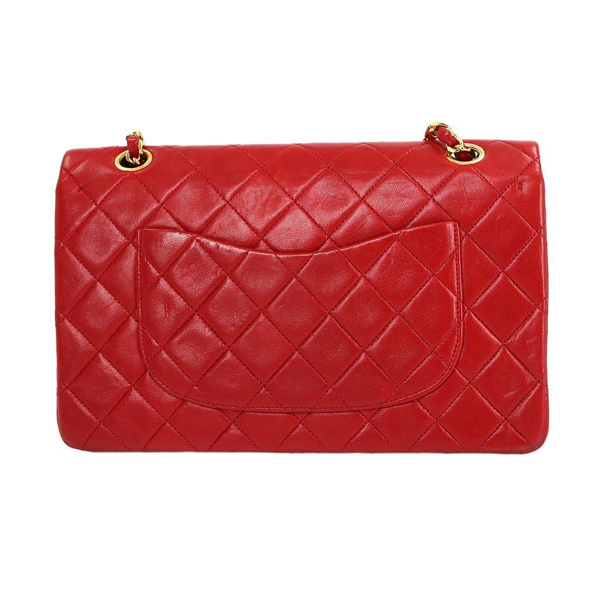 Matelasse 25 Chain Shoulder Bag Leather Red A01112 11.12
