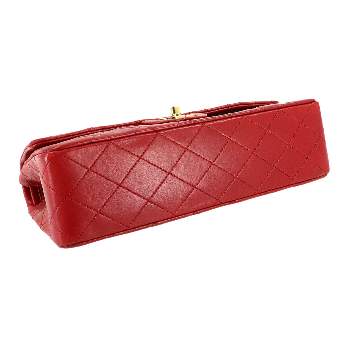 Matelasse 25 Chain Shoulder Bag Leather Red A01112 11.12