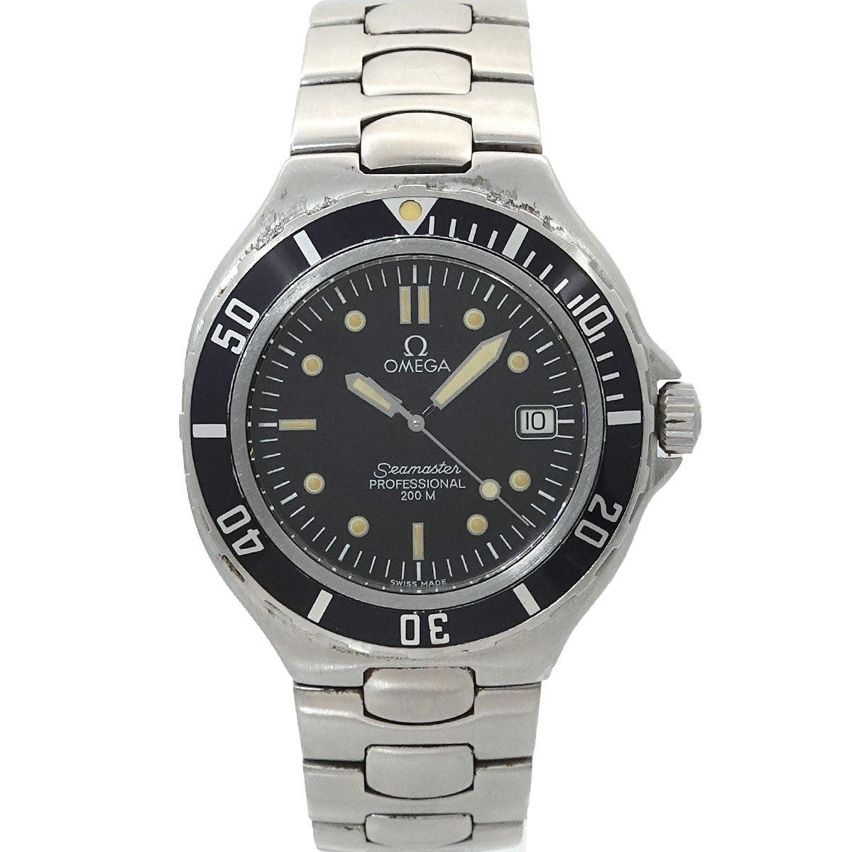 Seamaster 200m 396.1052 Quartz Date Black Dial Mens Watch