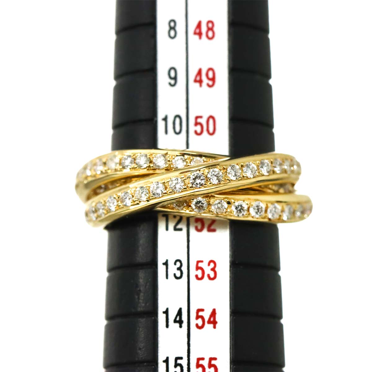 Diamond 1.40ct Ring 18K YG Yellow Gold 750 size5.5-5.75(US)