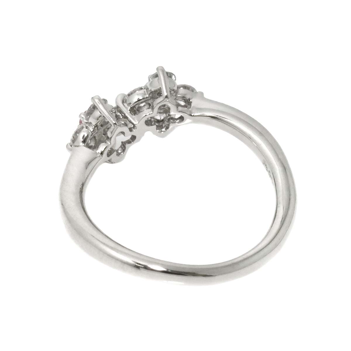 PinkDiamond 0.05ct Diamond 0.47ct Ring Pt Platinum size4.75-5(US)