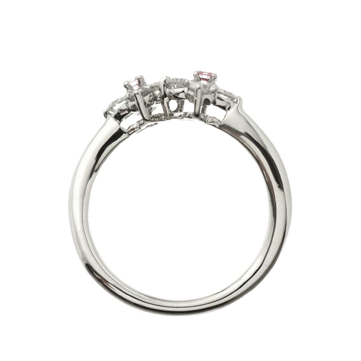 PinkDiamond 0.05ct Diamond 0.47ct Ring Pt Platinum size4.75-5(US)