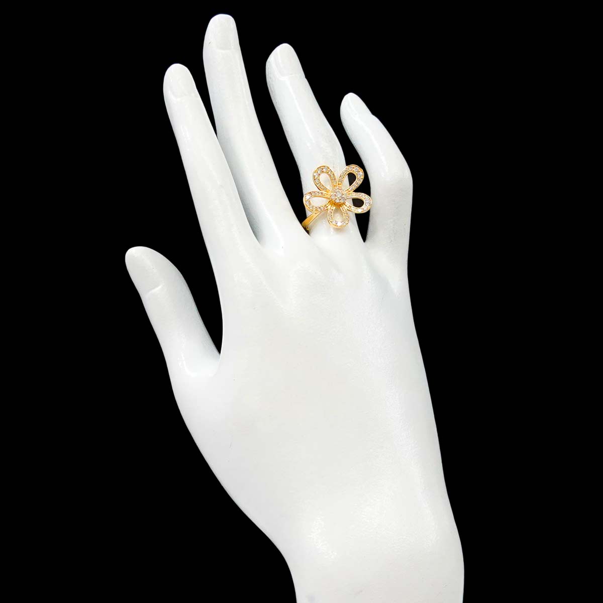 Diamond 0.55ct Ring 18K YG Yellow Gold 750 6.25-6.5(US)