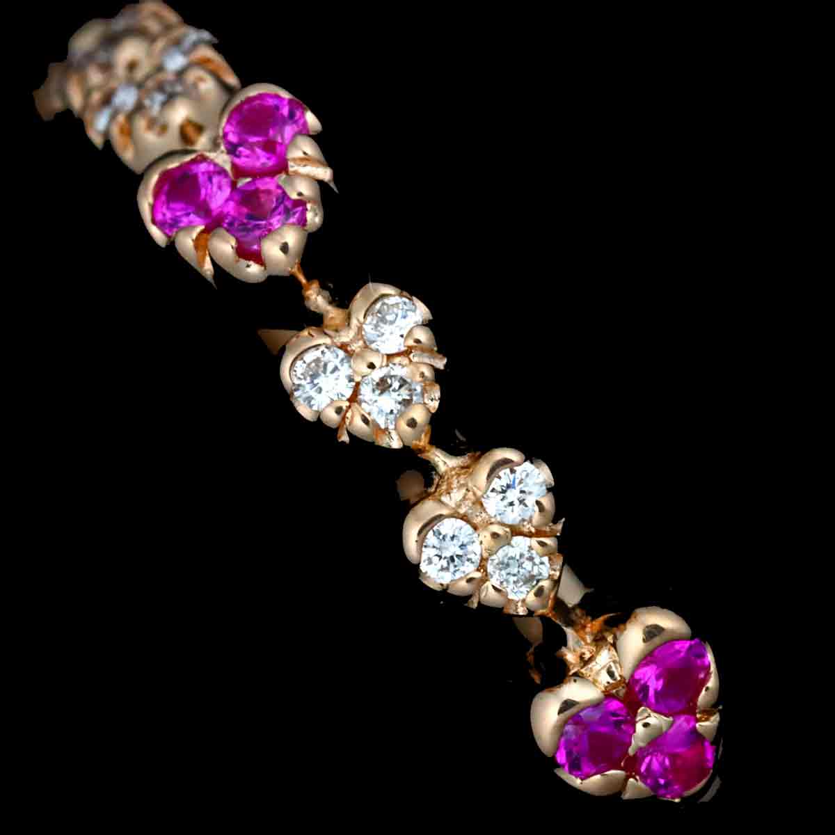 0.12ct Diamond 0.05ct Ring 18K PG Size4(US)