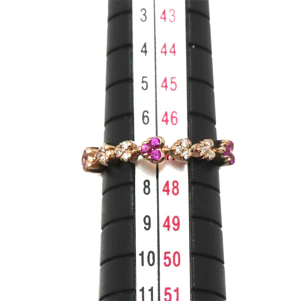 0.12ct Diamond 0.05ct Ring 18K PG Size4(US)