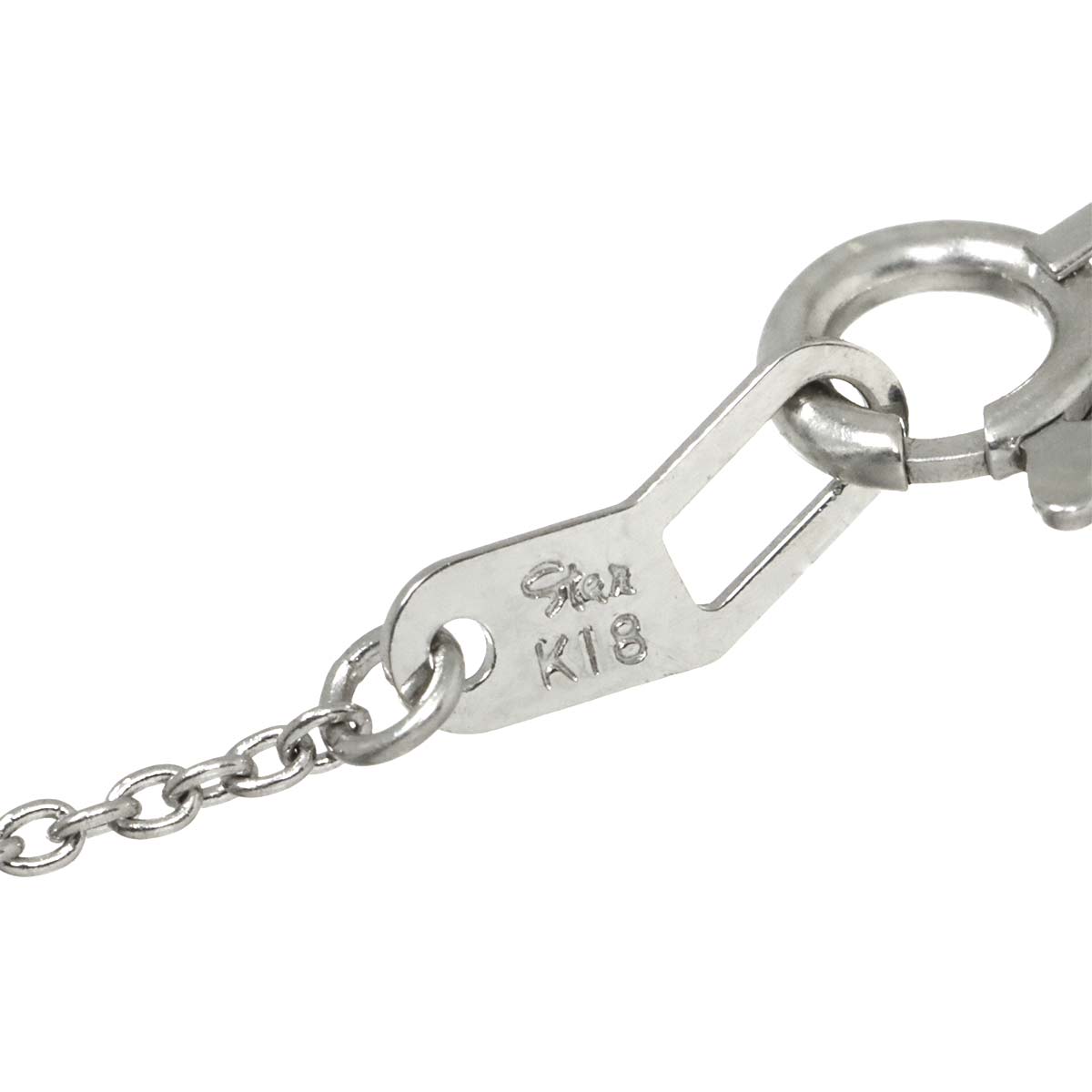 Diamond 0.11ct Necklace 18K WG 750