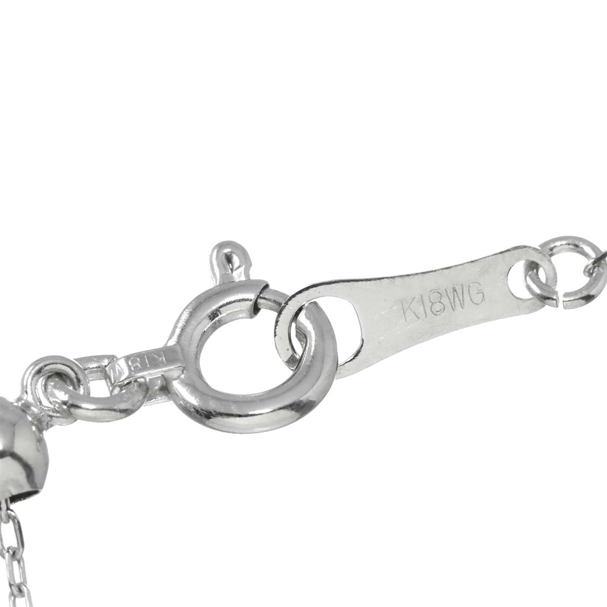 Alexandrite 0.41ct Diamond 0.05ct Necklace K18 18K WG 750