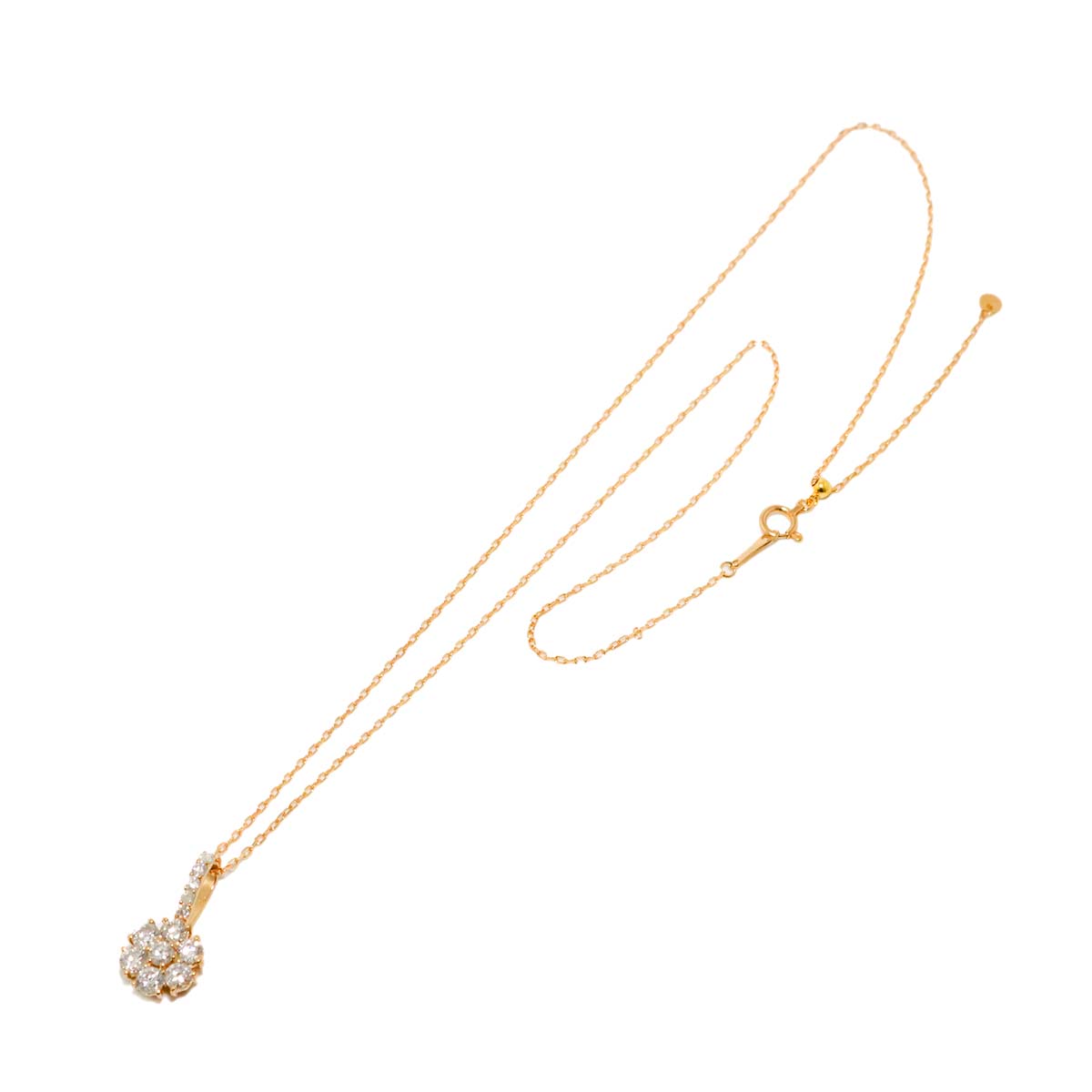 Diamond 1.00ct Necklace 18K Pink Gold 750