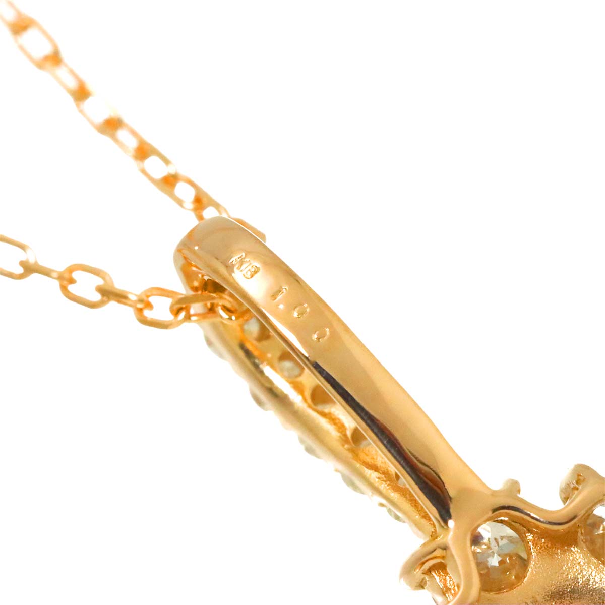 Diamond 1.00ct Necklace 18K Pink Gold 750