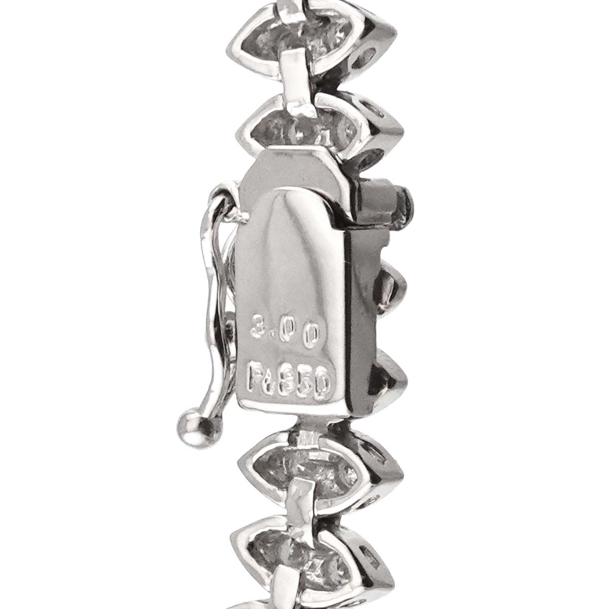 Diamond 3.00ct Bracelet Pt Platinum