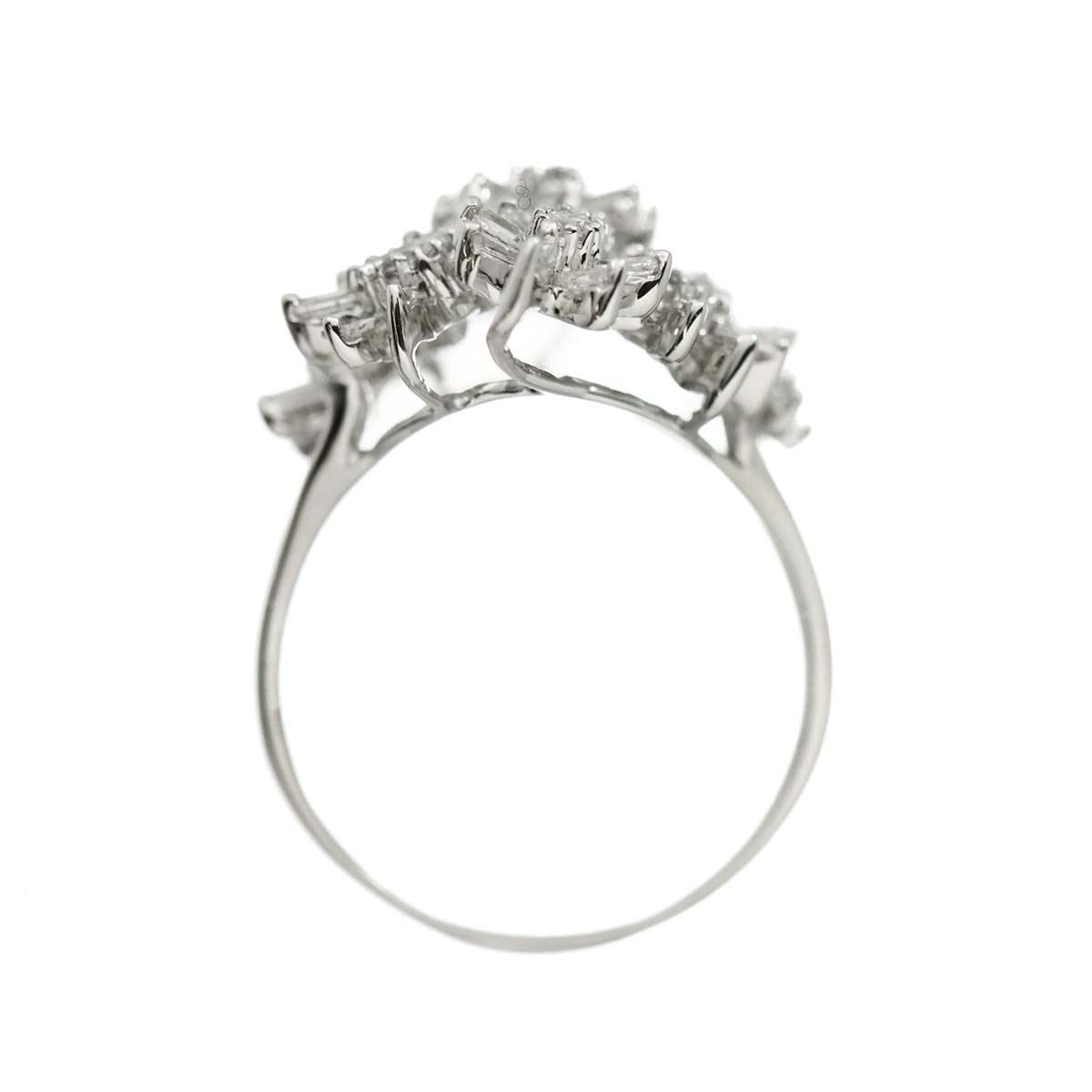 Diamond 1.72ct Ring 18K K18 WG White Gold size8.25(US)