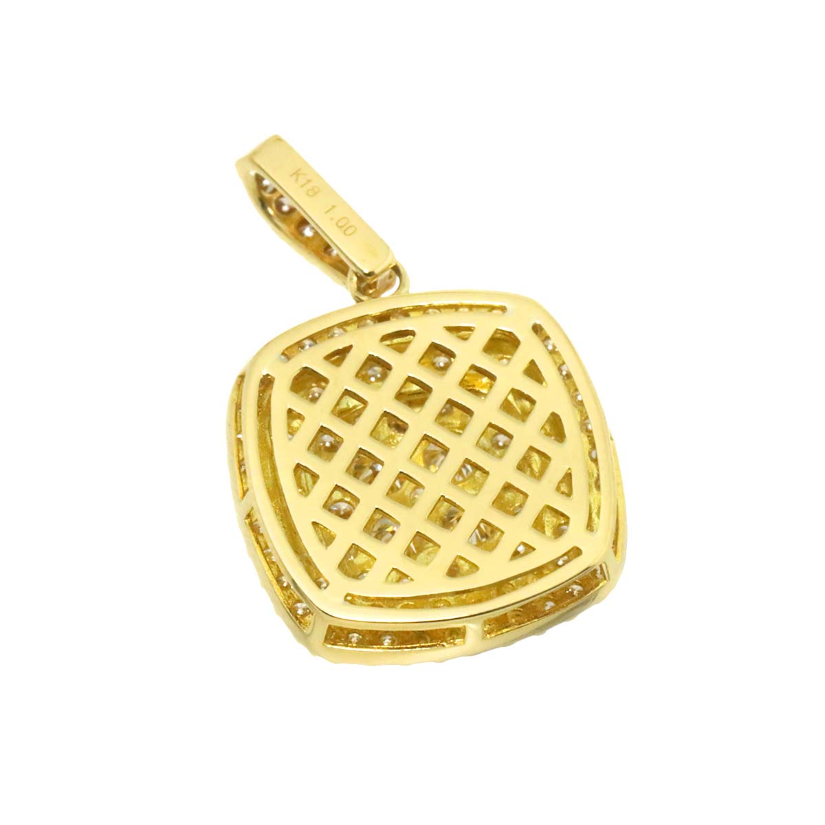 Diamond 1.00ct Pendant 18K YG Yellow Gold 750