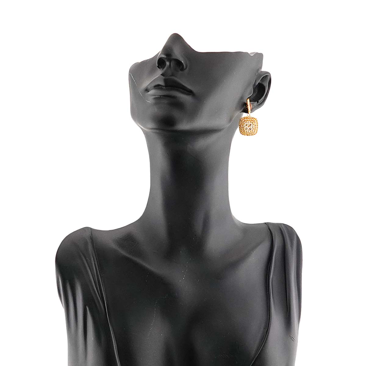 Diamond 1.00ct/1.00ct Earrings Pierced 18K YG Yellow Gold 750