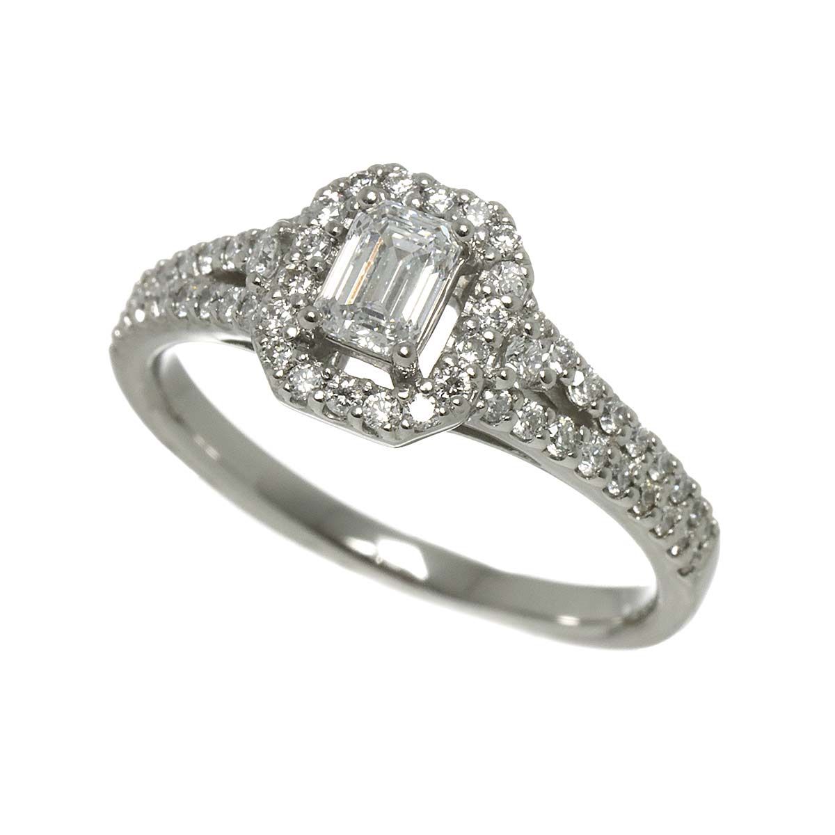 Diamond 0.34ct D/VVS1 0.30ct Ring Pt Platinum size3.75(US)
