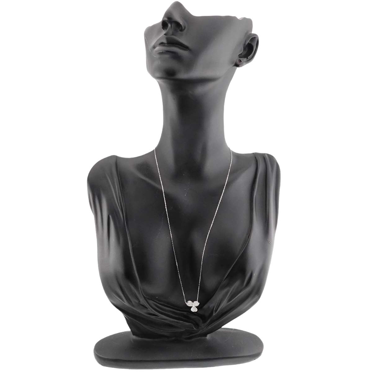 Diamond 0.24ct Necklace 18K WG White Gold 750