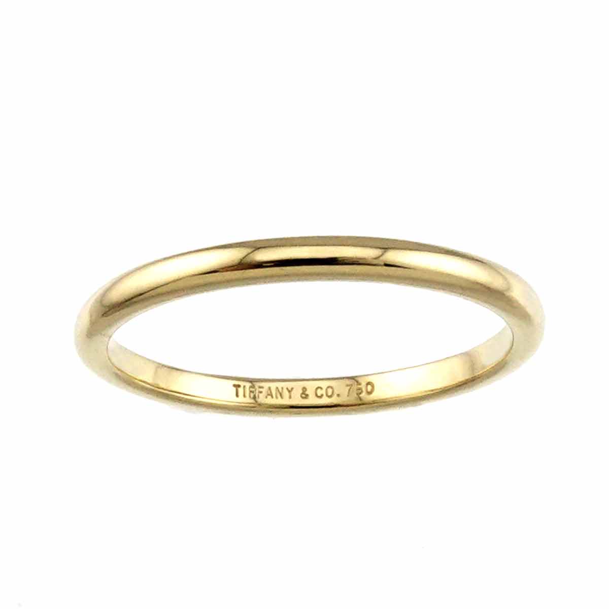 Band Ring 18K YG 750 Size8-8.25(US)