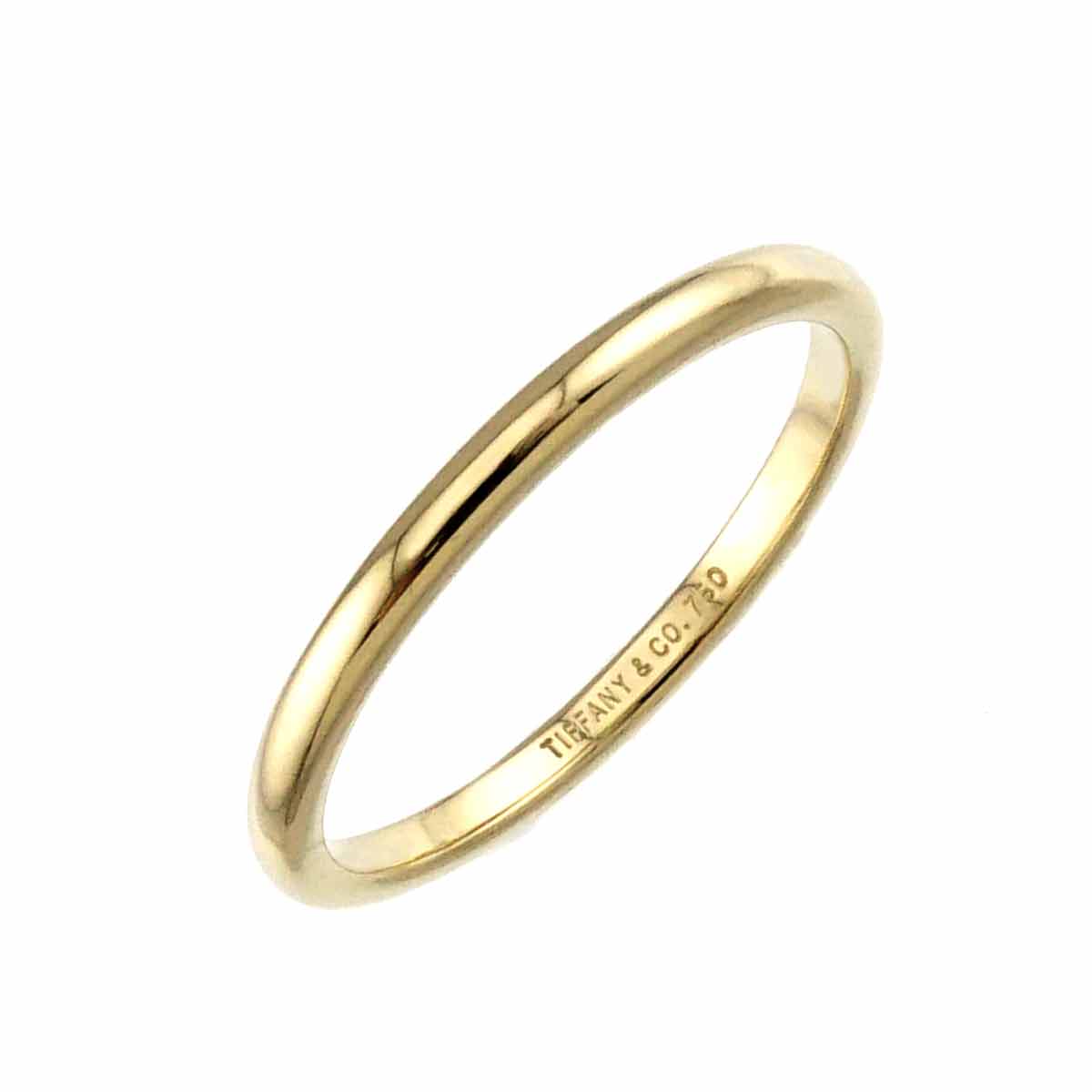 Band Ring 18K YG 750 Size8-8.25(US)