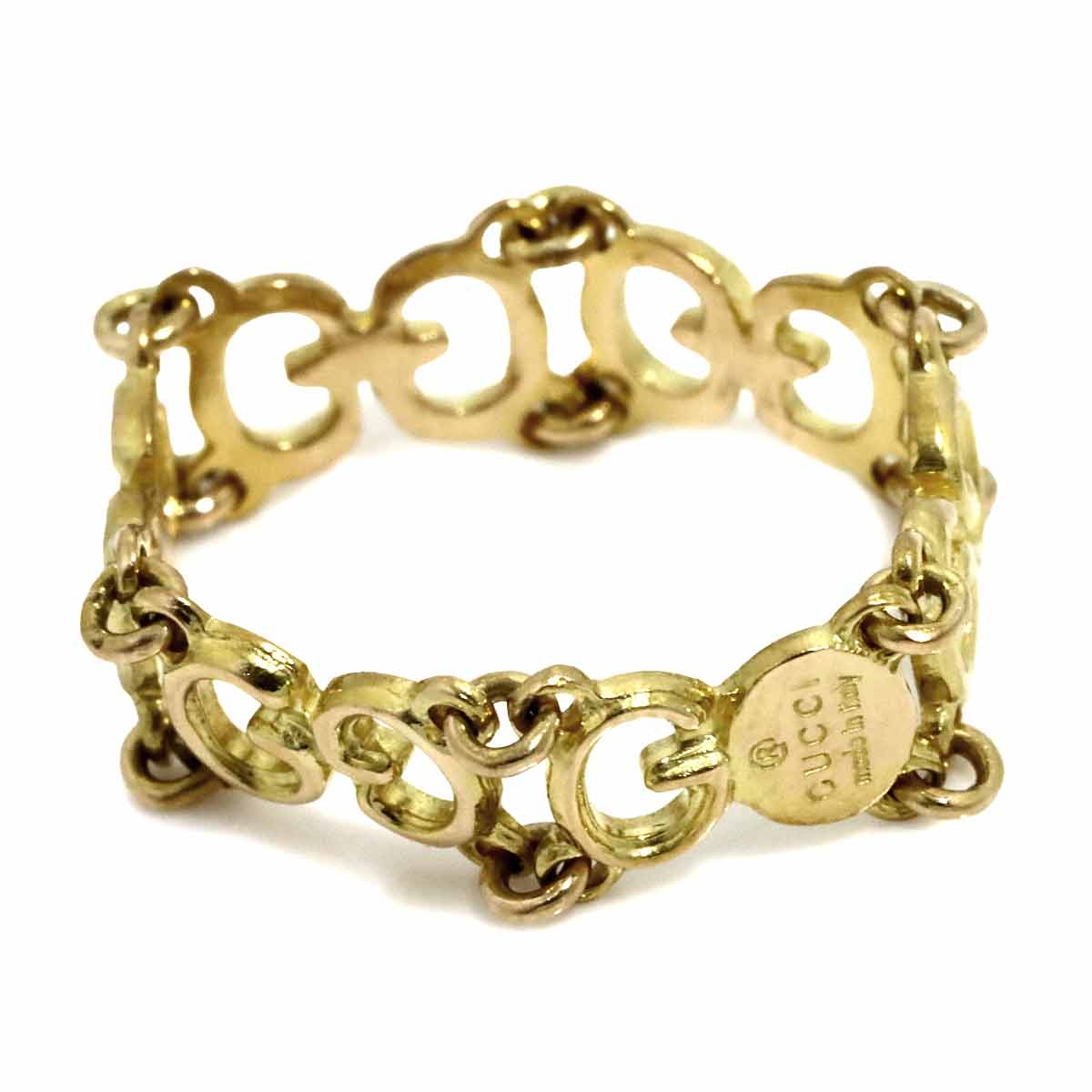 Chain Ring 18K Yellow Gold 750 Size4-4.5(US)